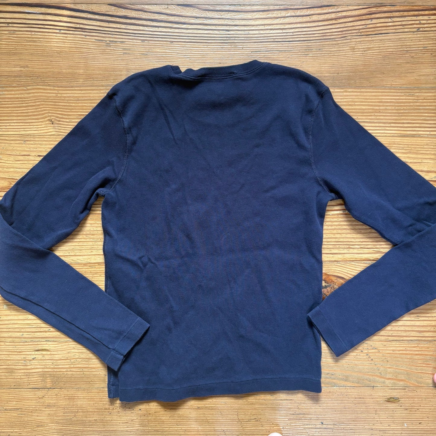 Ralph Lauren navy pink pony cotton long sleeve shirt SIZE M