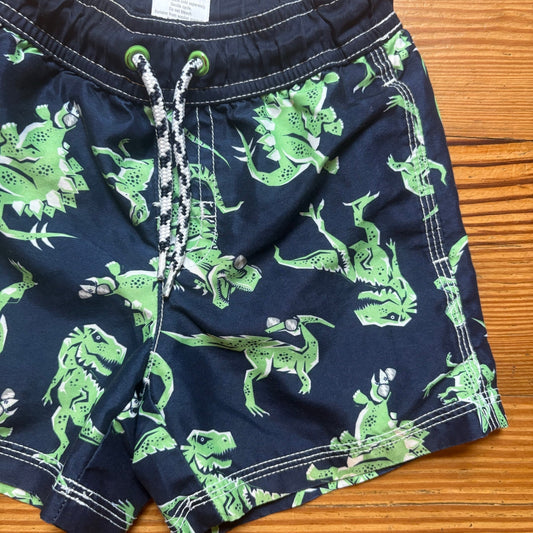 Gymboree navy blue dinosaur boys swim shorts SIZE 18-24M