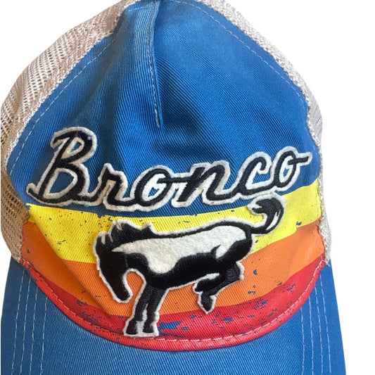 Ford Bronco blue sunset western adjustable trucker hat