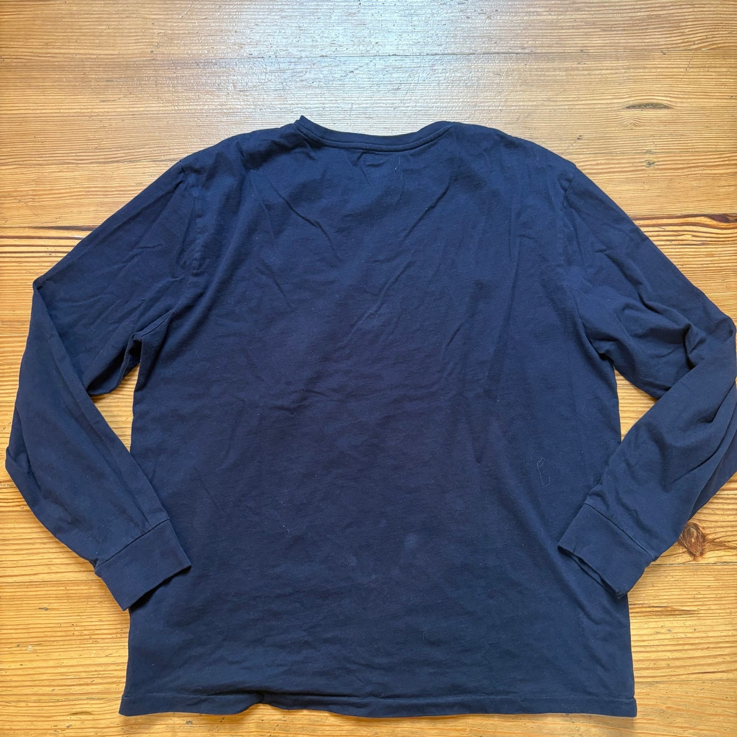 Polo Ralph Lauren dark navy blue cotton long sleeve mens shirt SIZE XL