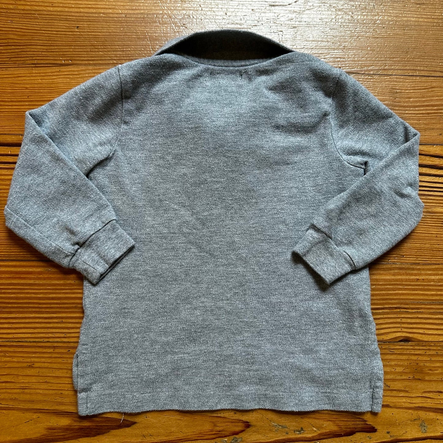 Ralph Lauren gray navy pony long sleeve polo shirt SIZE 24M