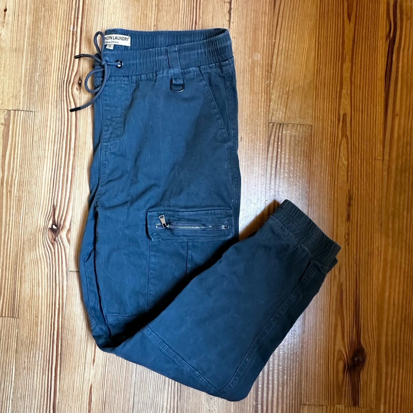 Brooklyn Laundry black draw string cargo jogger pants SIZE XL