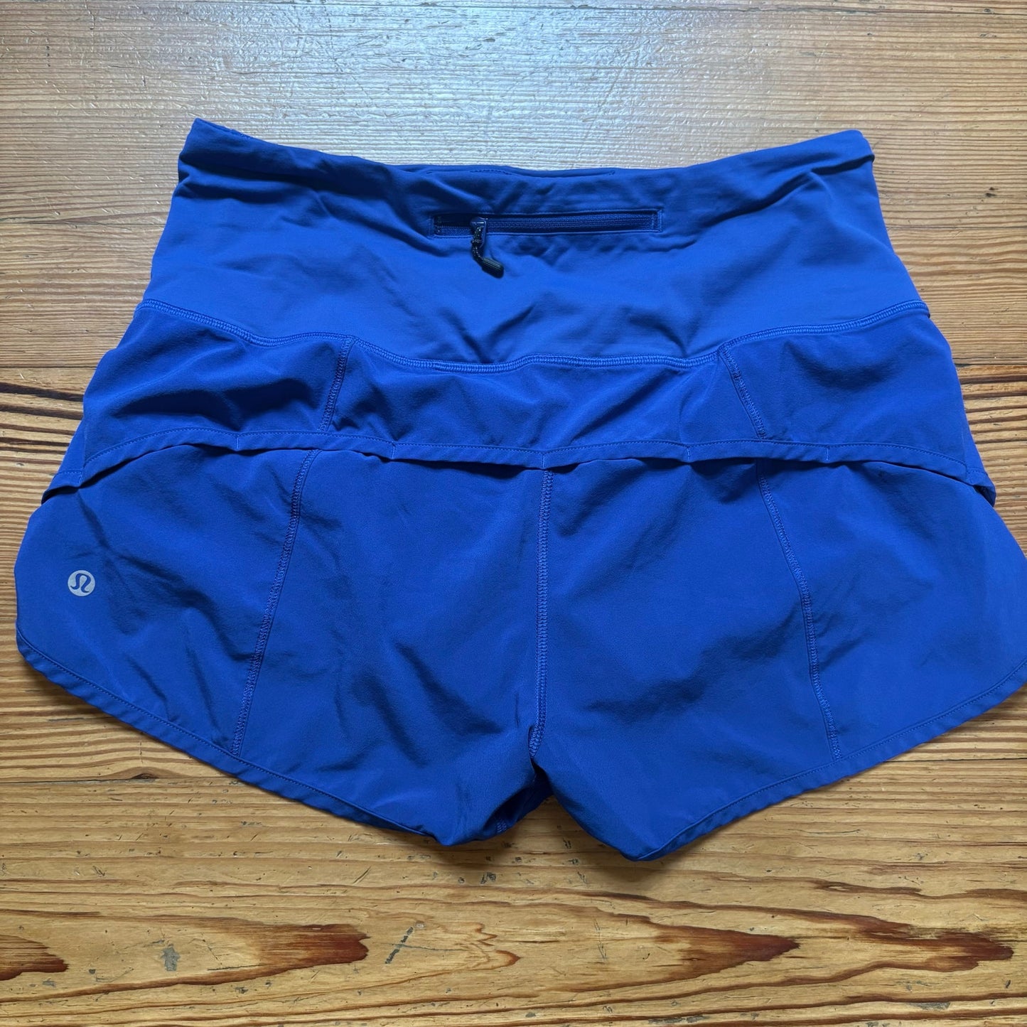 Lululemon royal blue high rise classic running short SIZE 8
