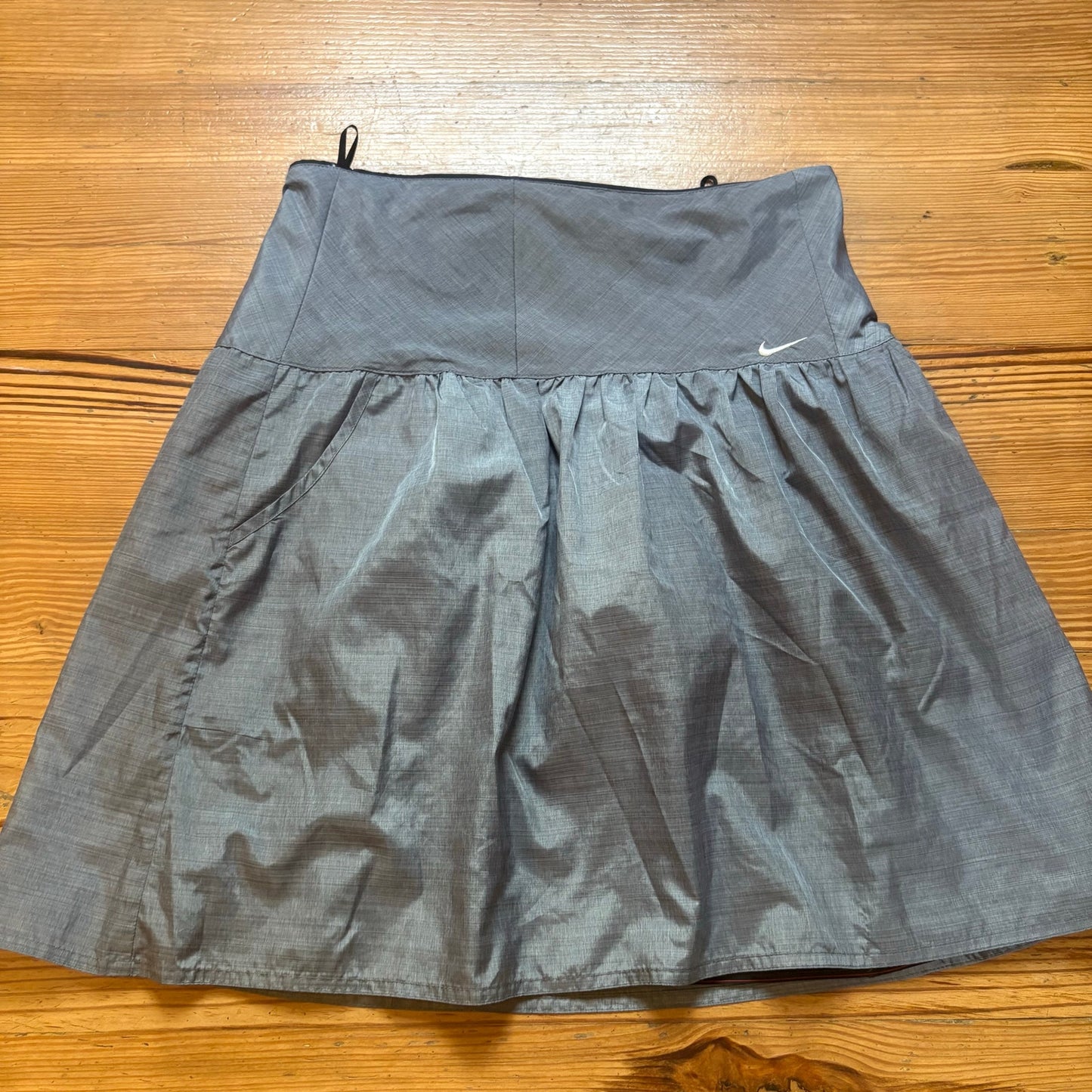 Nike Golf gray black polka dot reversible athletic skirt SIZE 8
