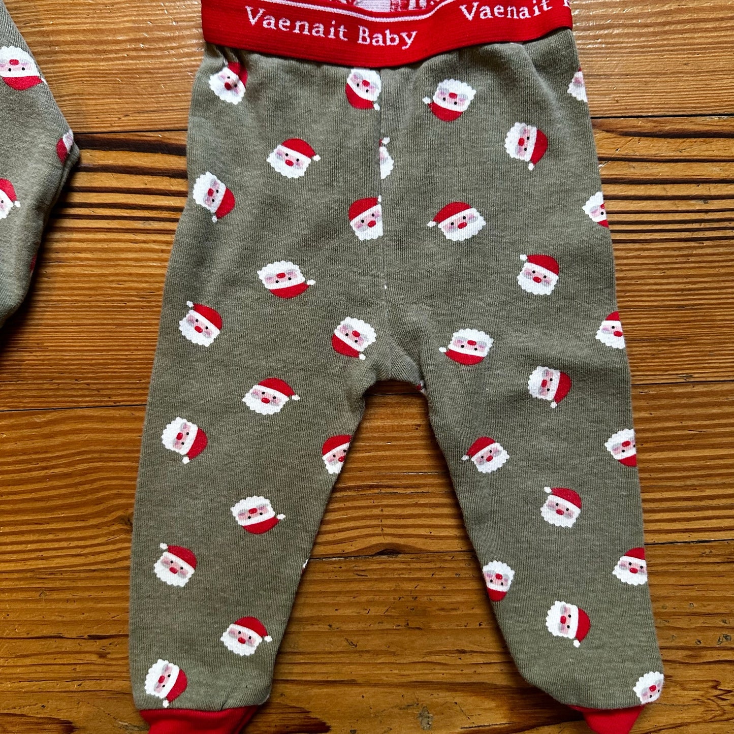 Vaenait Baby neutral Santa long sleeve pant pajama set SIZE 12-18M