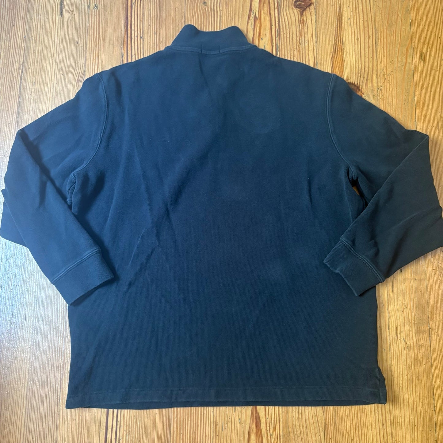 Polo Ralph Lauren black quarter zip knit mock neck mens sweater SIZE XL