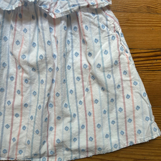 Cat & Jack white red blue detailing July 4th sleeveless tank dress SIZE 3T