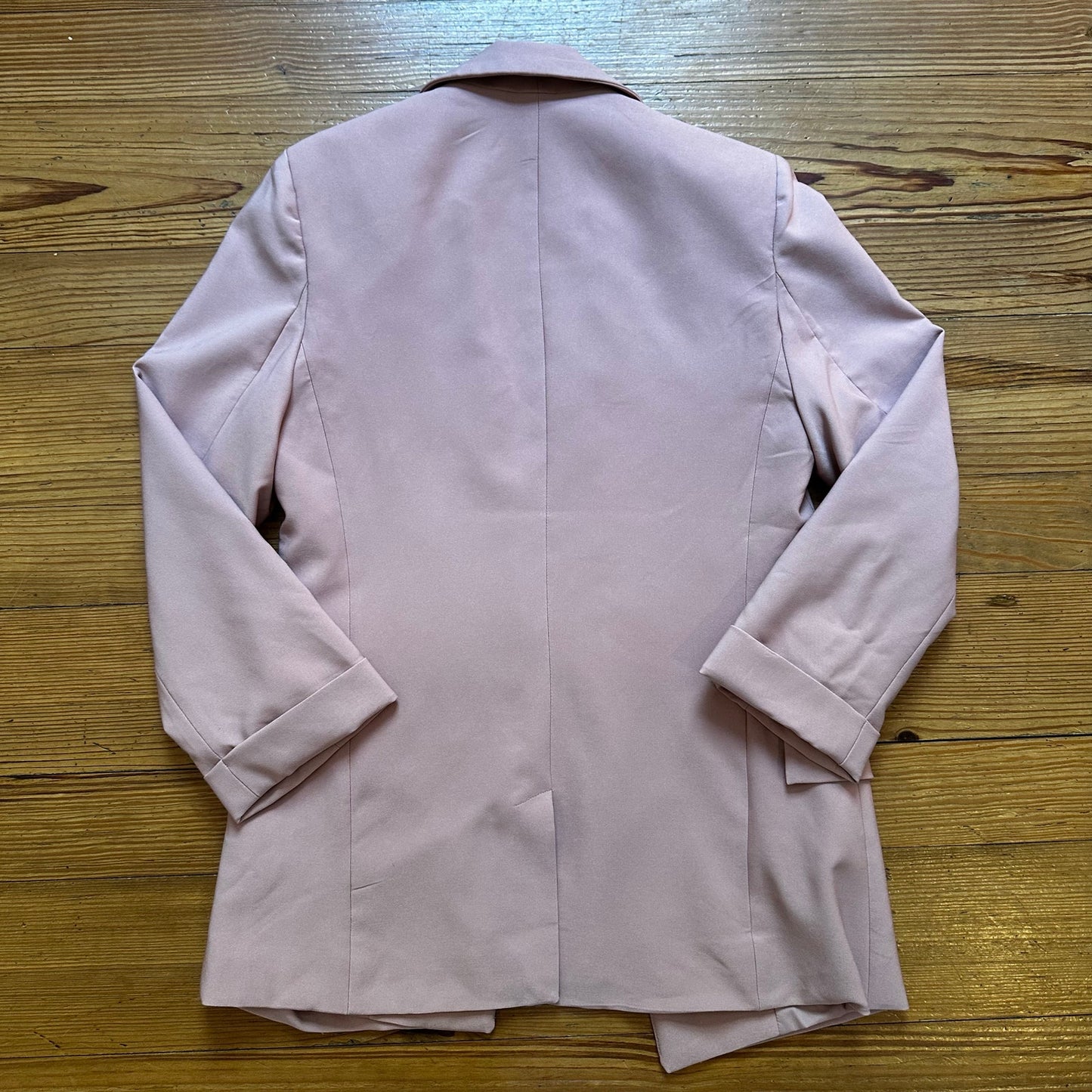 Love Tree pastel pink open double breasted blazer SIZE M