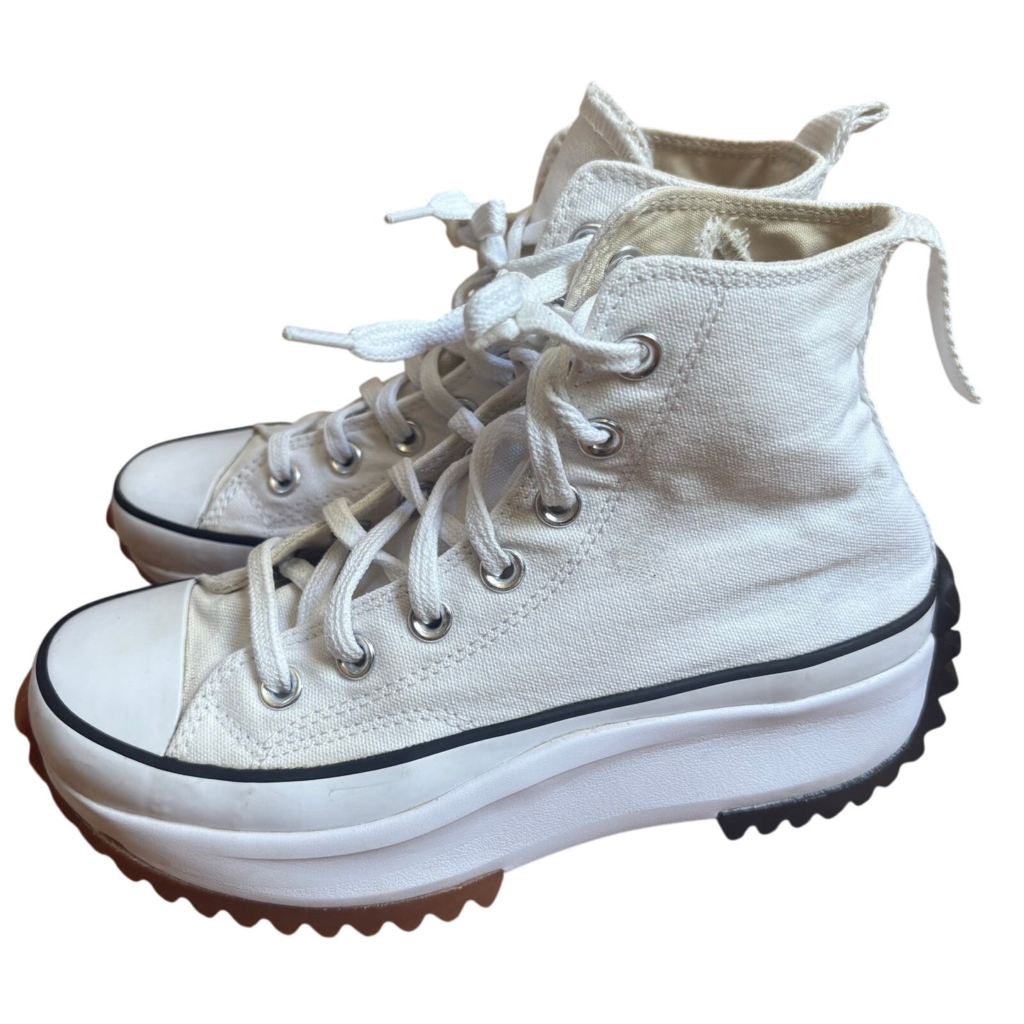 Converse All Star Chuck Taylor white high top platform sneakers SIZE M5 W6.5
