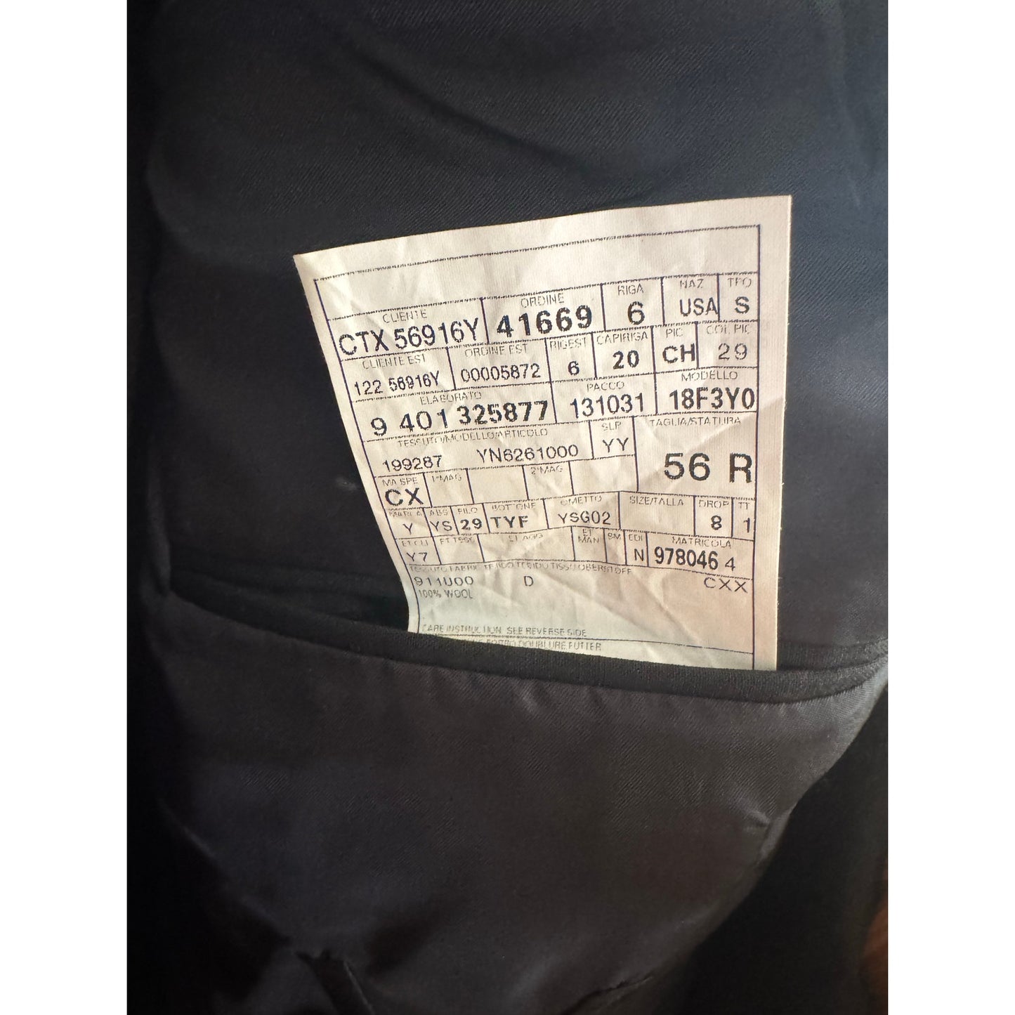 NWT Yves Saint Laurent YSL Rive Gauche 56 R with Slacks