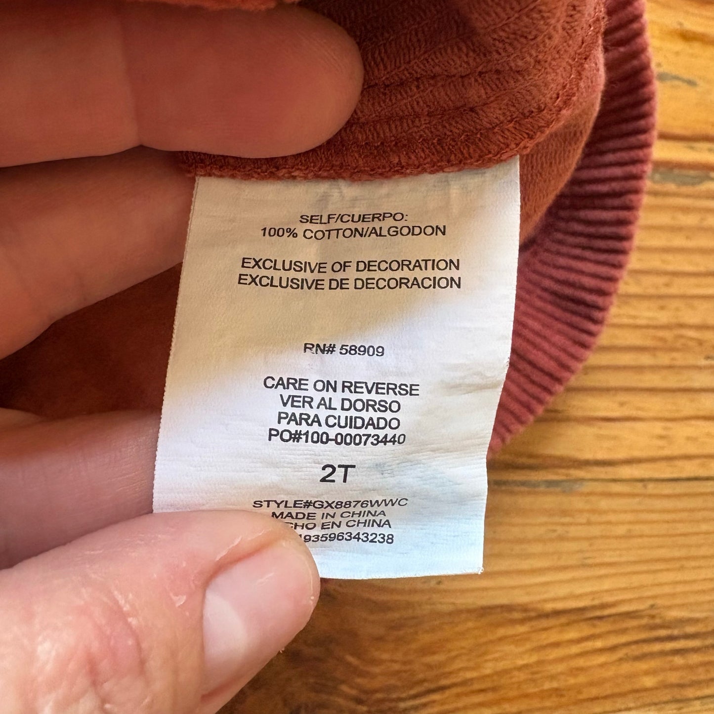 GB Girls brown corduroy sleeveless pocket front toddler dress SIZE 2T