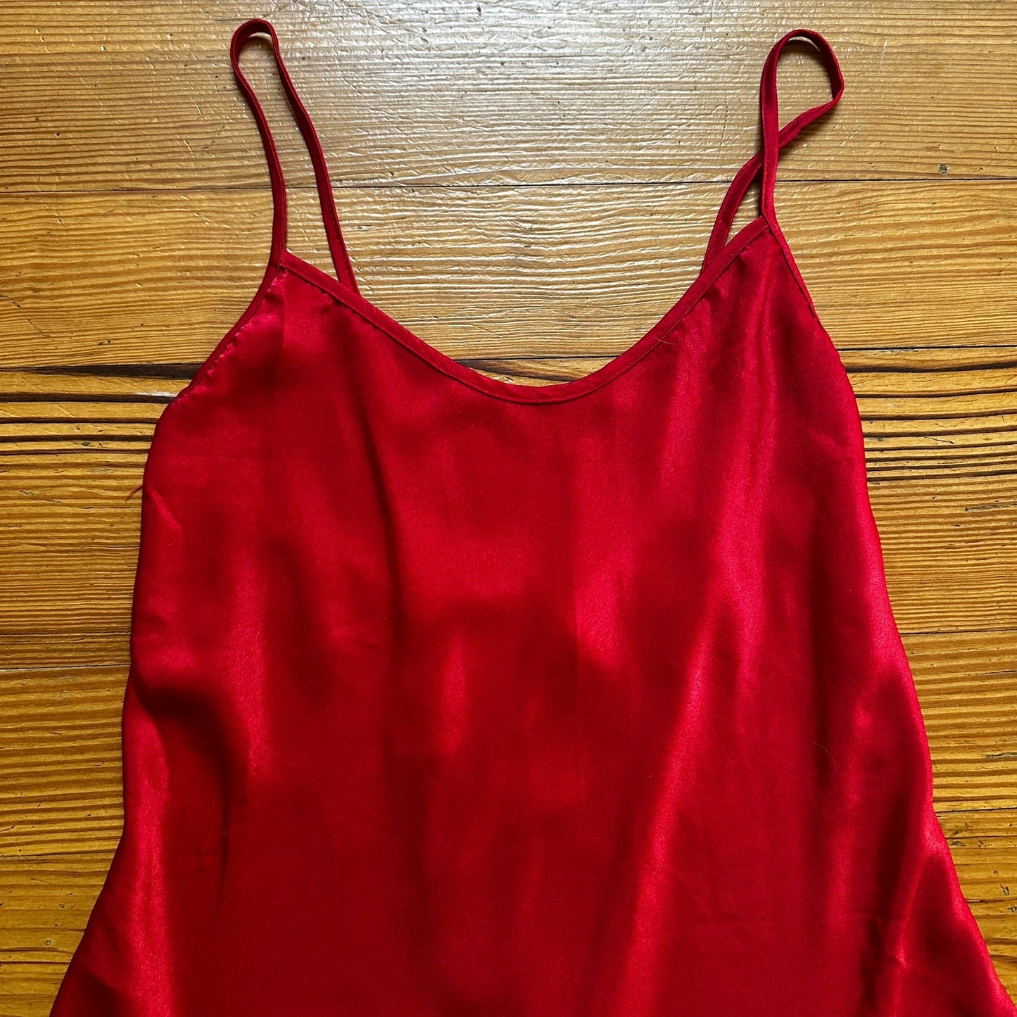 California Dynasty red low back slip dress SIZE S