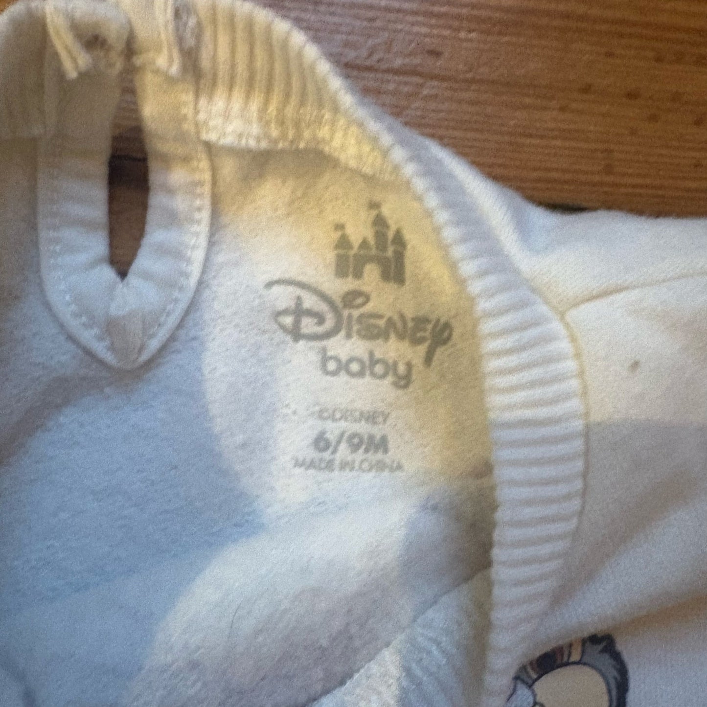 Disney Bambi white Oh Deer long sleeve tulle bottom baby shirt SIZE 6-9M