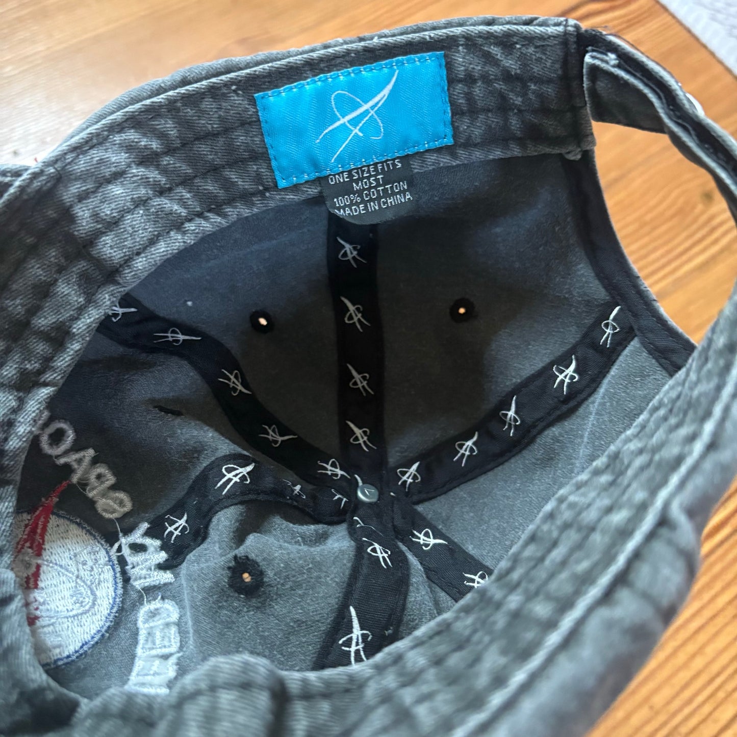 NASA dark gray I Need Space graphic adjustable baseball cap