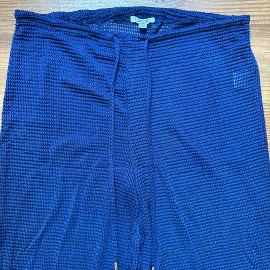 Marina Blu blue swim mesh coverup pants SIZE M