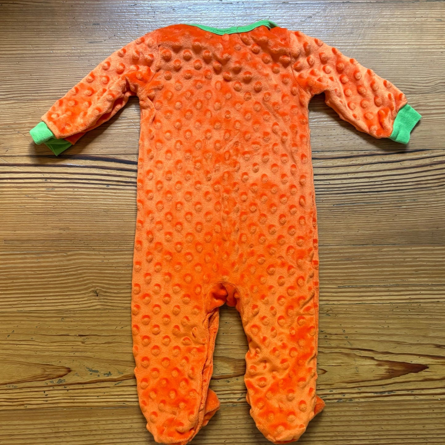 Baby Starters orange Halloween pumpkin popcorn bodysuit SIZE 6M