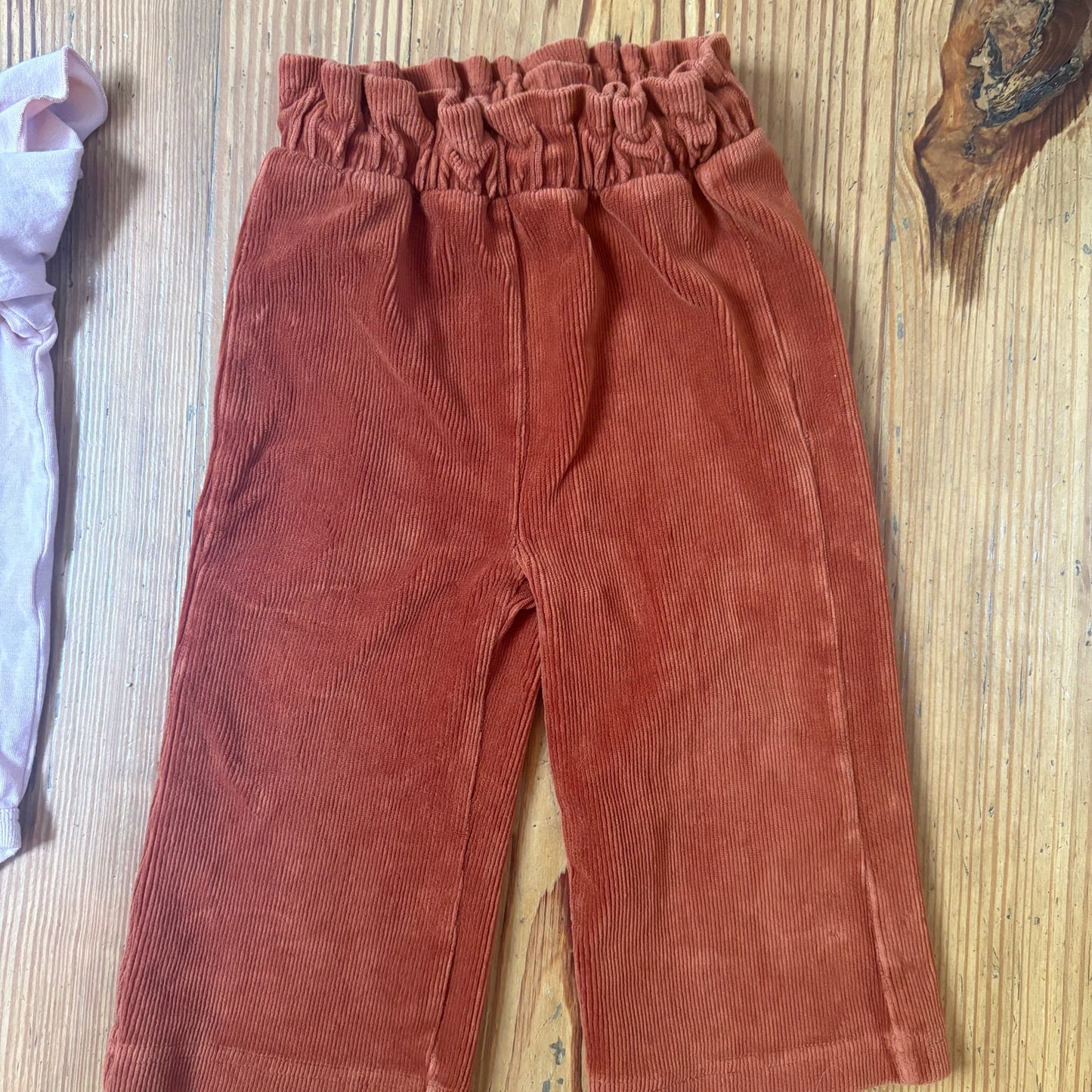 PL Baby long sleeve Babe bodysuit brown corduroy wide leg pant set SIZE 18M