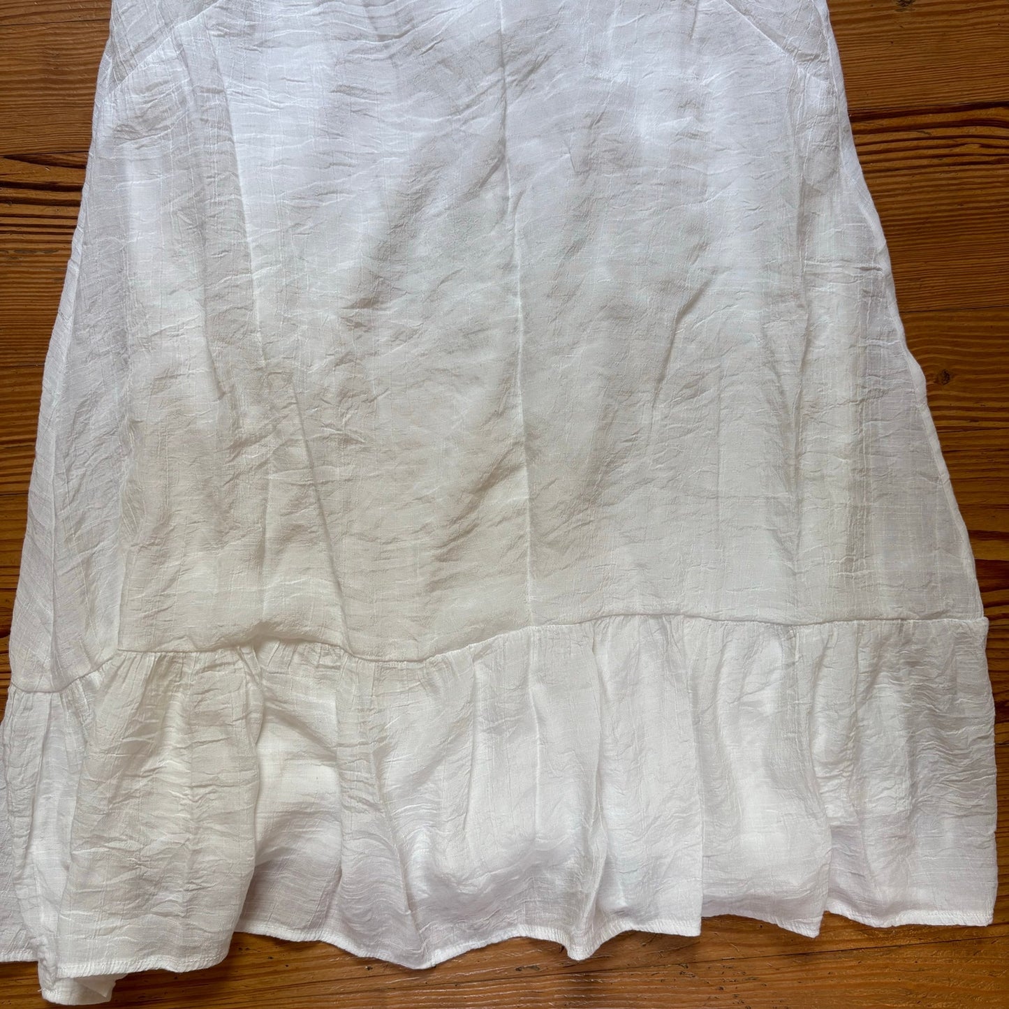 Entro white pom pom low back sleeveless coverup dress SIZE L