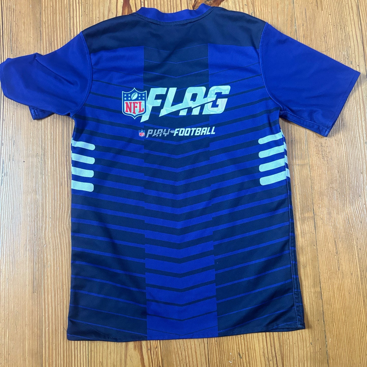 Baltimore Ravens white purple reversible flag football kids jersey SIZE M