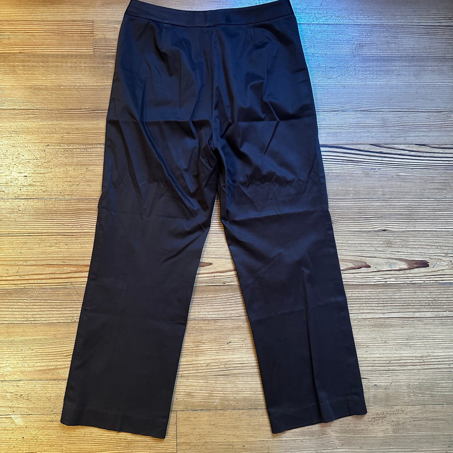 Lafayette 148 New York brown wide leg high rise trouser pant SIZE 8