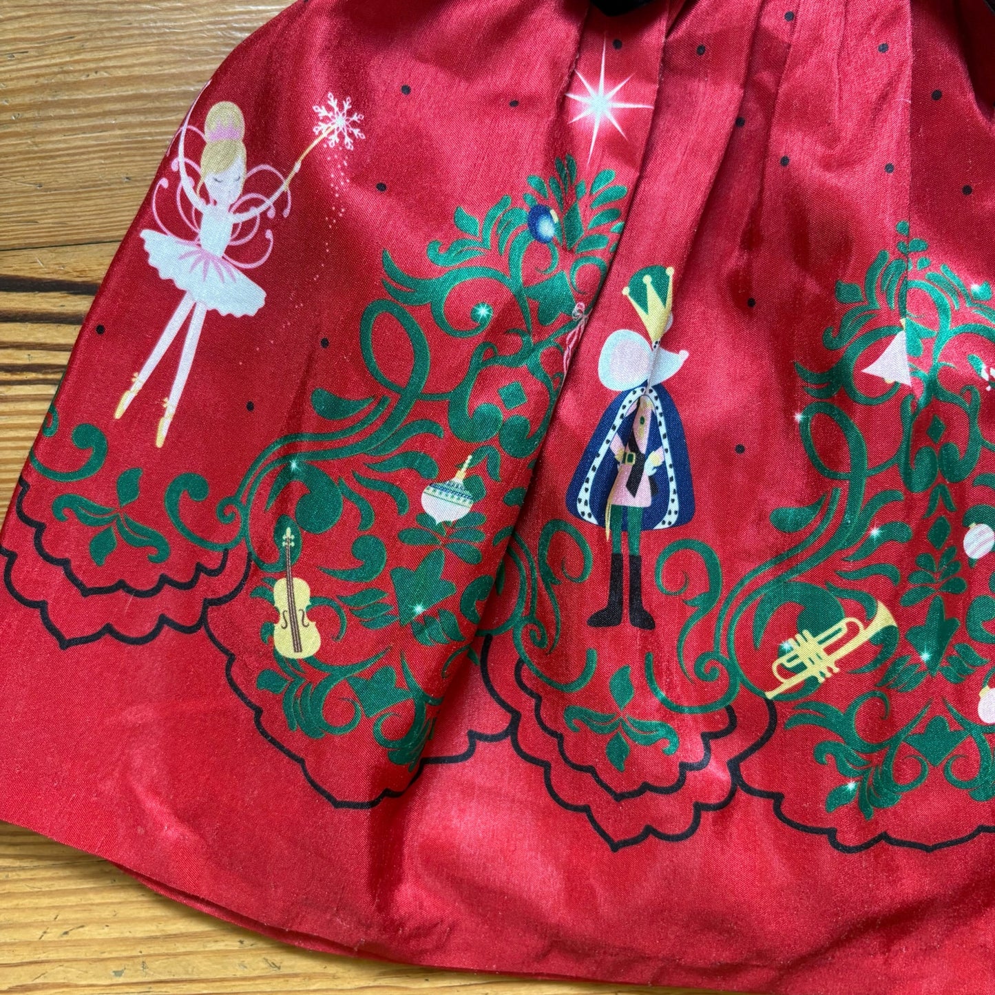 Bonnie Jean red Nutcracker themed sleeveless dress SIZE 4