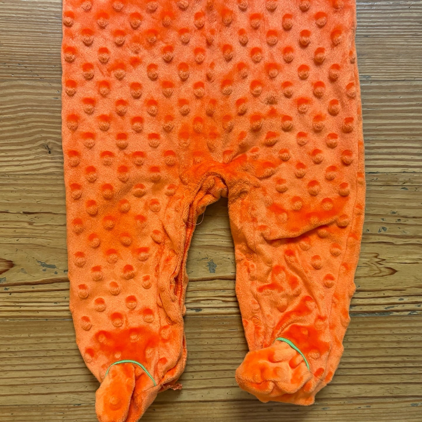 Baby Starters orange Halloween pumpkin popcorn bodysuit SIZE 6M