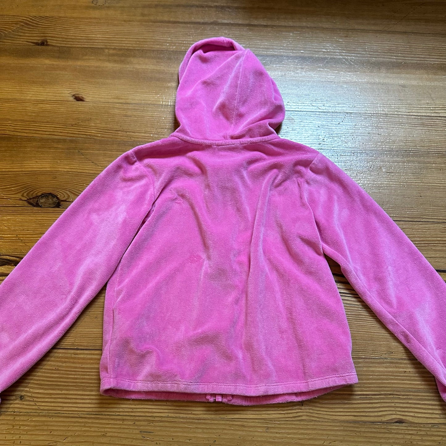 Nike pink fleece hooded long sleeve full zip sweater SIZE 6X