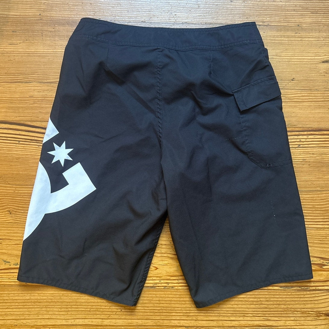 DC y2k black white logo tie waist mens shorts SIZE 30