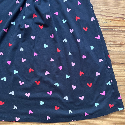 Joyspun black heart lace accent adjustable sleep dress SIZE M