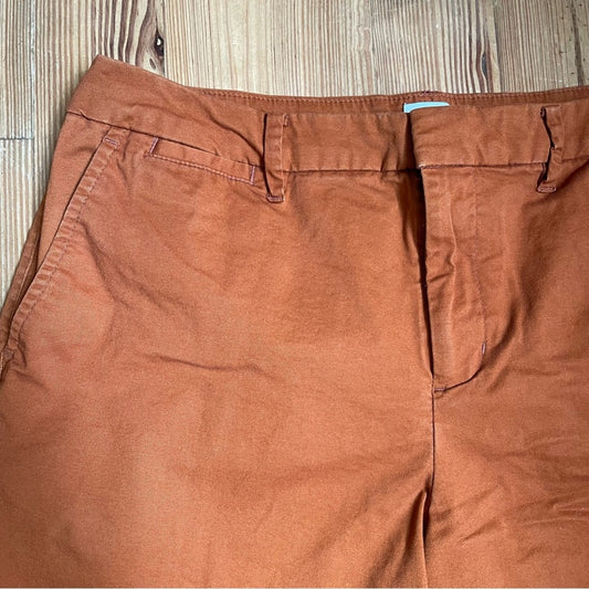 A New Day stretch burnt orange mid rise short SIZE 12