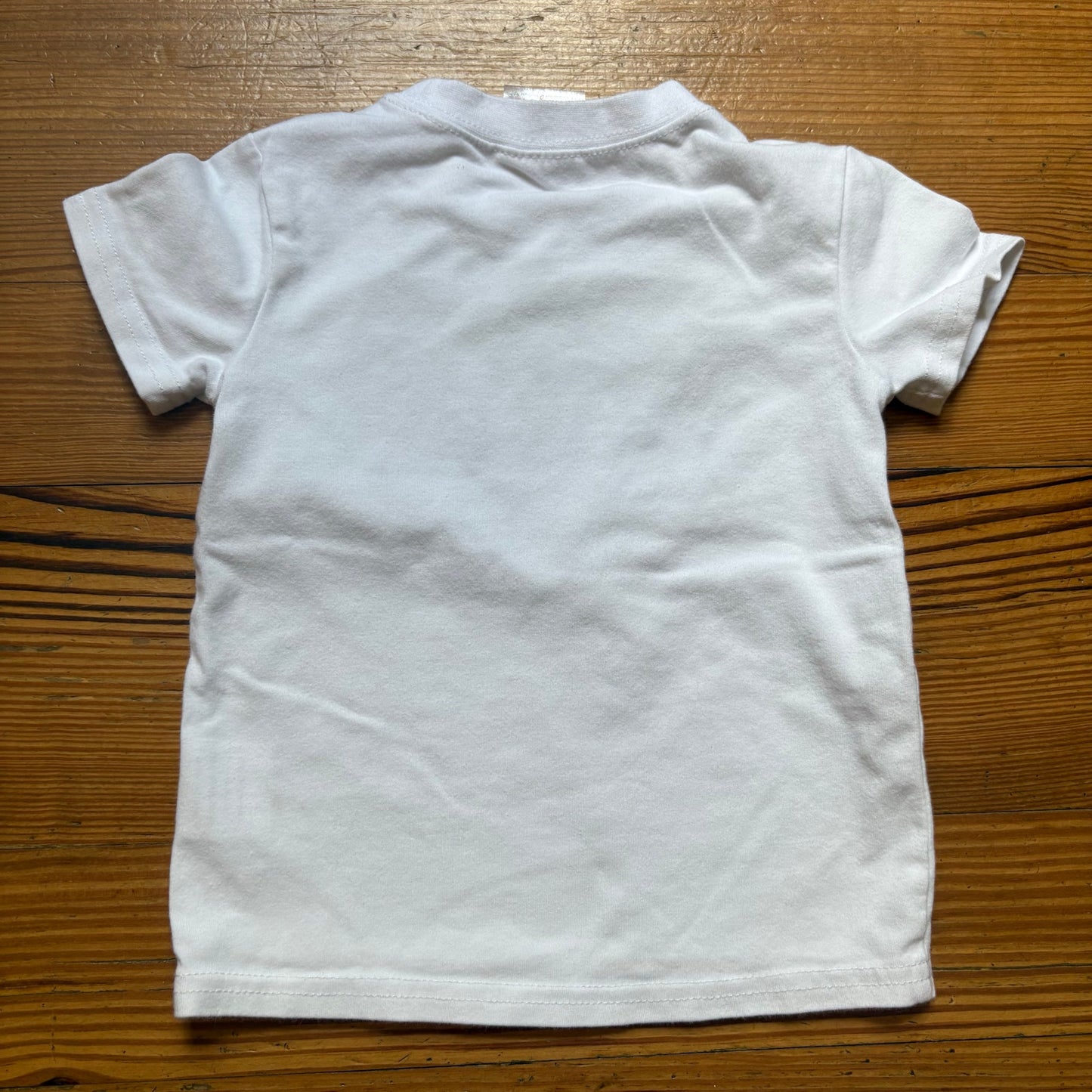 Stitchy Fish white checkered embroidered cotton short sleeve shirt SIZE 12M