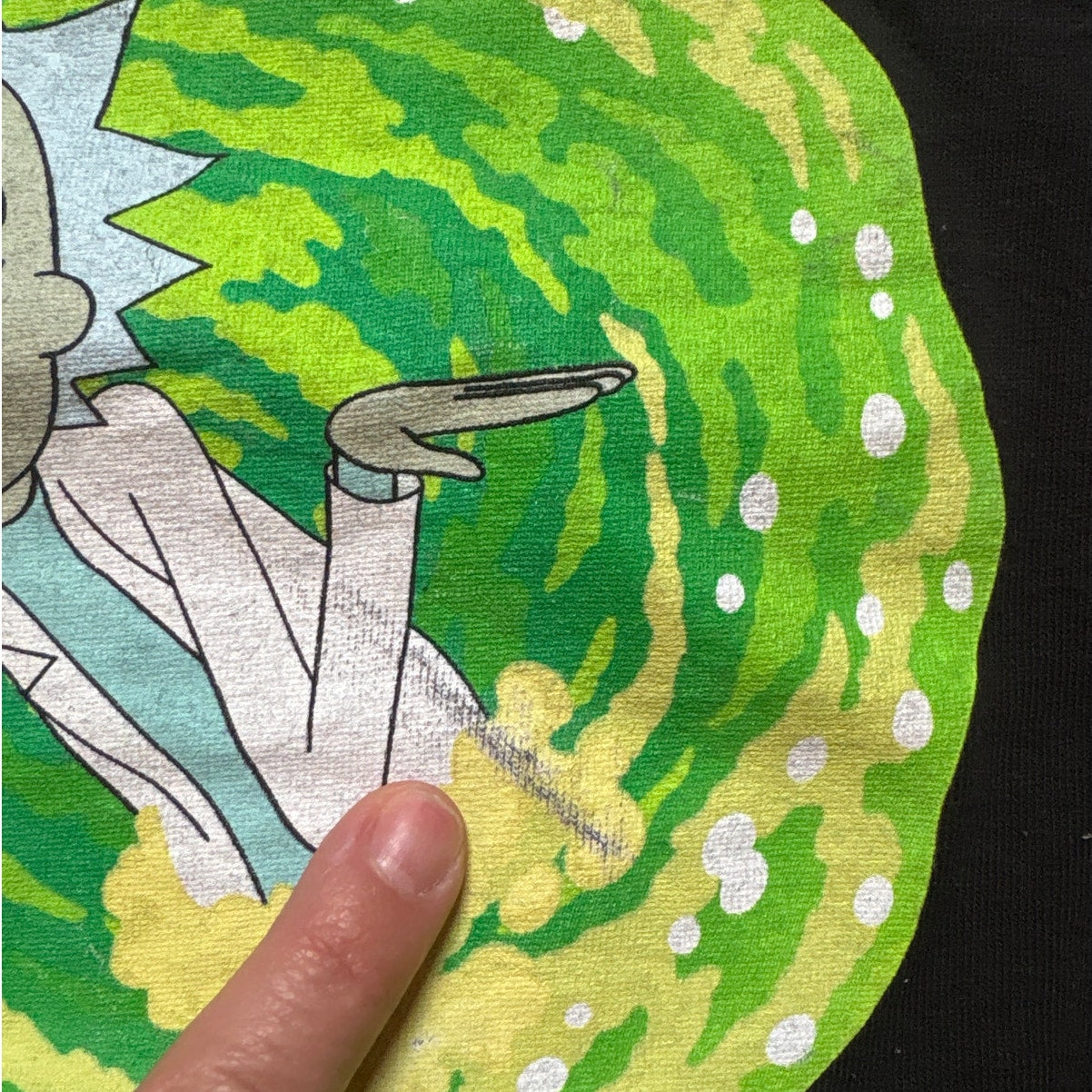 Ripple Junction Rick and Morty black short sleeve graphic shirt SIZE XL