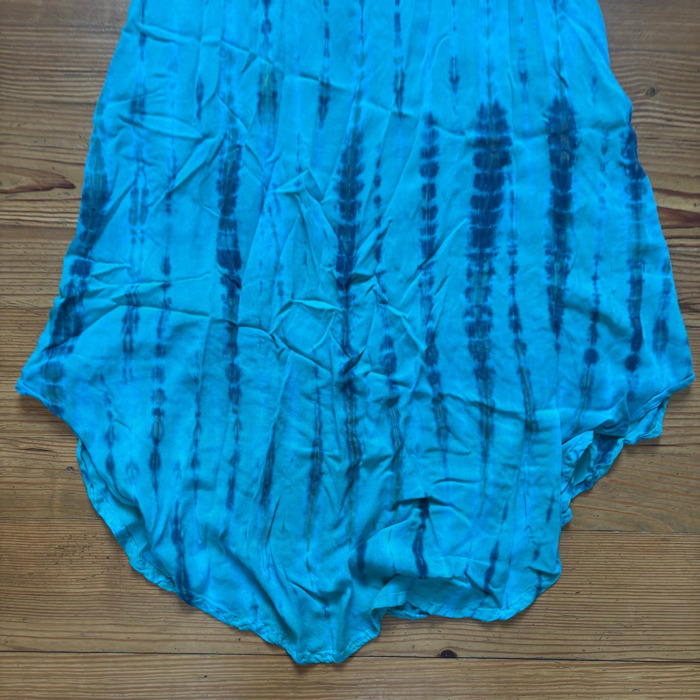 Soft Surroundings blue tie dyed sleeveless midi dress SIZE M