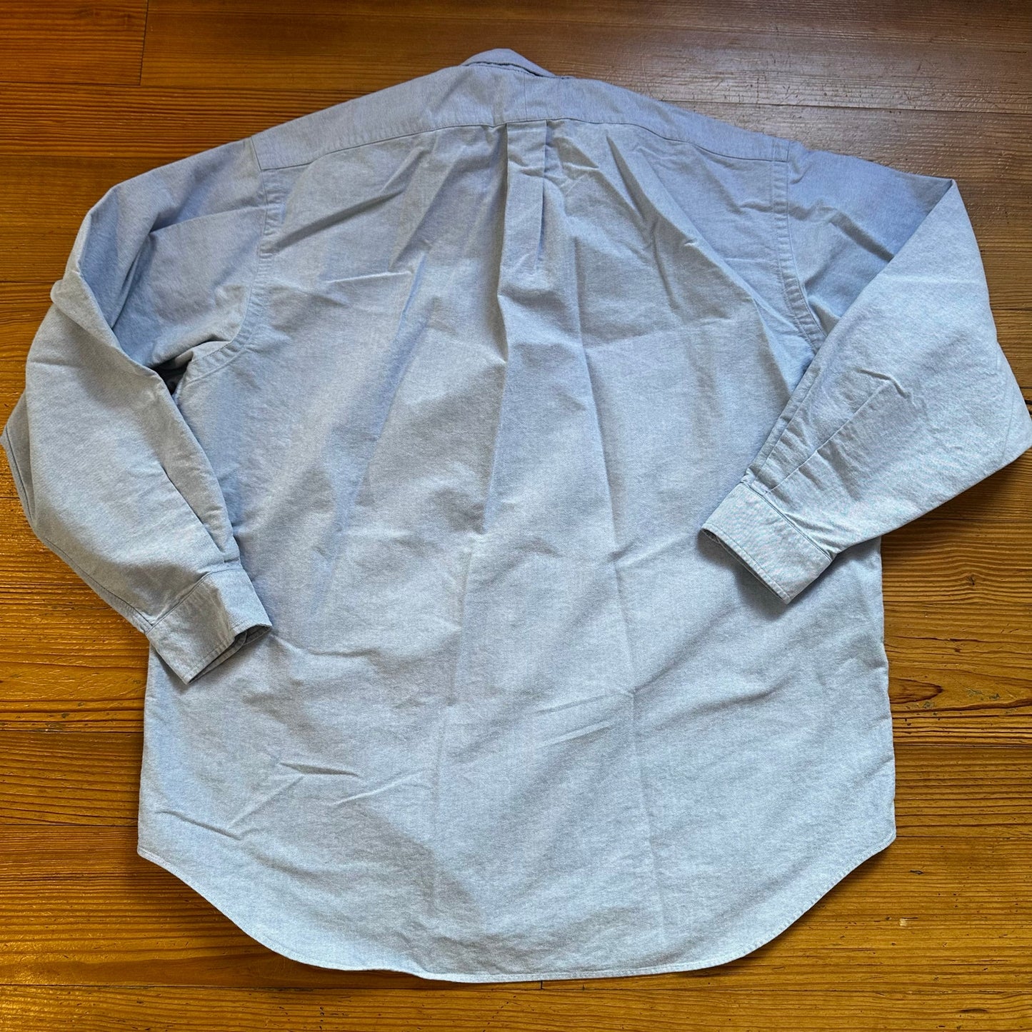 Ralph Lauren blue cotton oxford Yarmouth long sleeve button up shirt SIZE XL