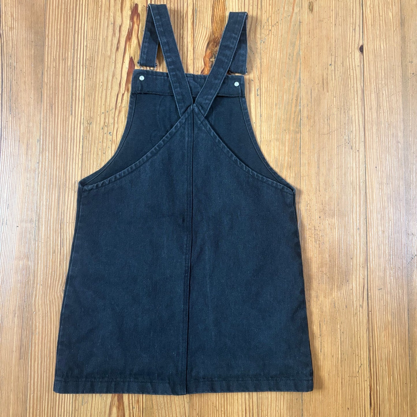 Disney Mickey Mouse black jean overall skirt SIZE 13