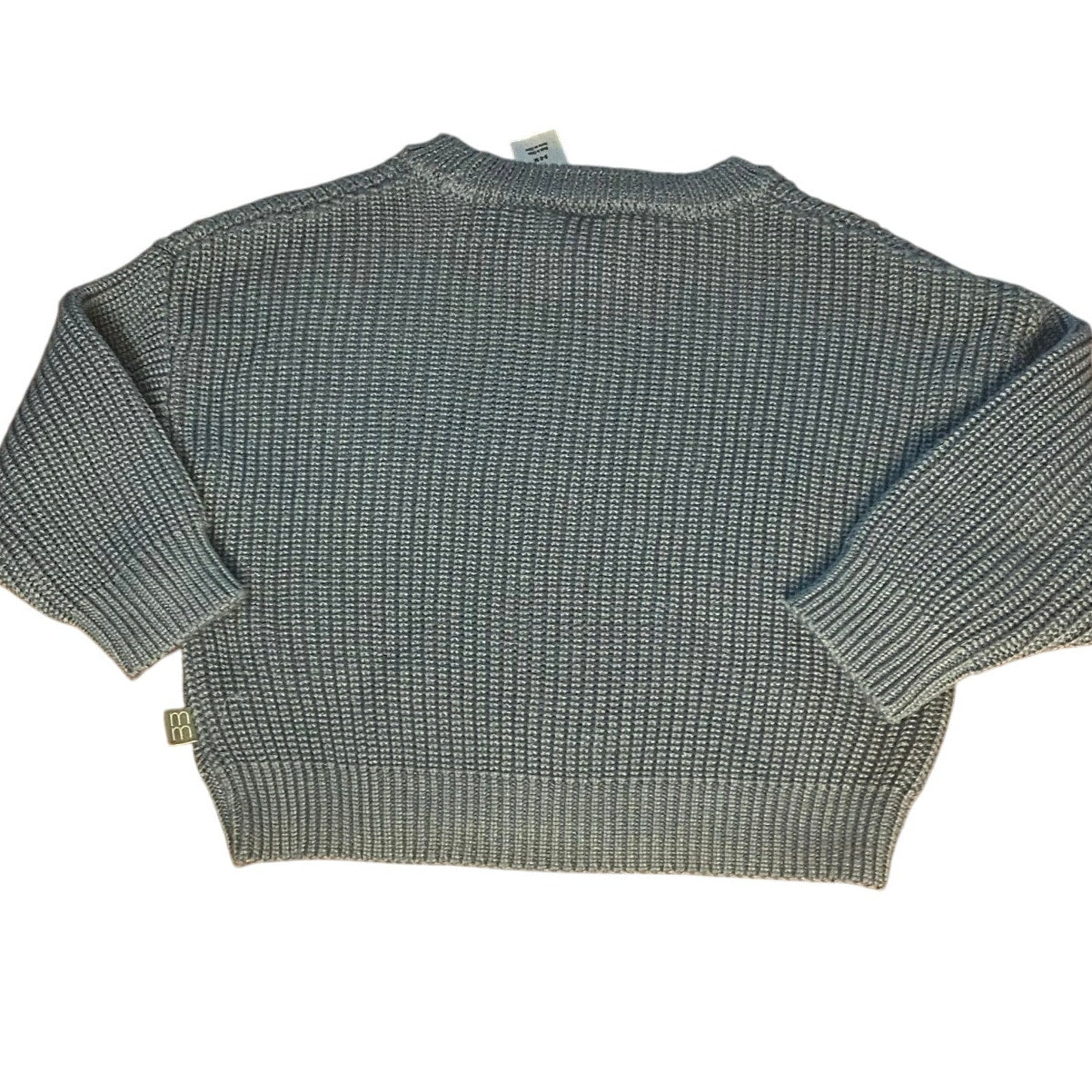 Modern Moments blue knit lil bro stars space crew sweater SIZE 6-9M