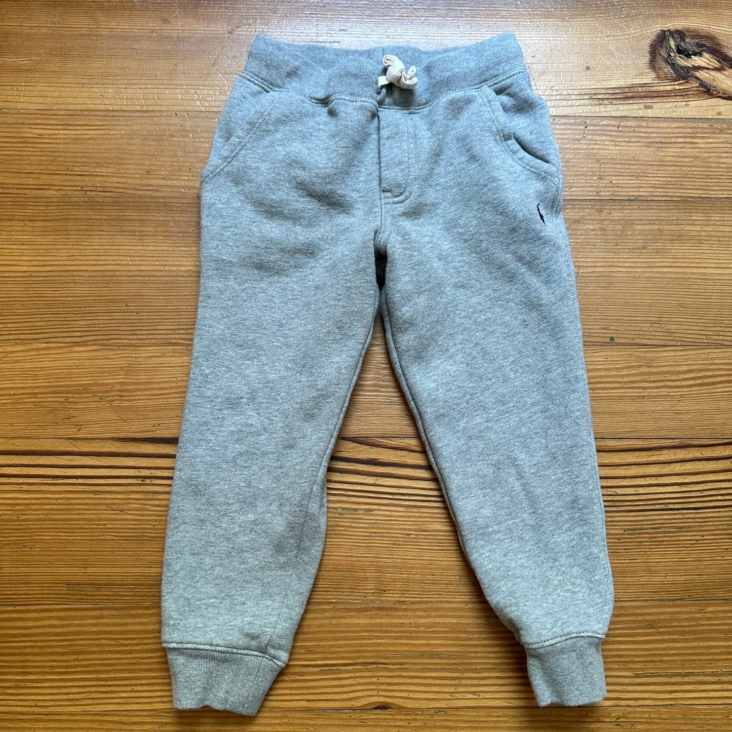 Polo Ralph Lauren gray navy pony elastic waistband sweatpants SIZE 5