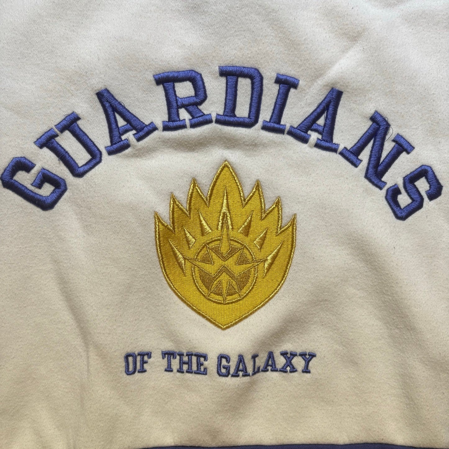Marvel Guardians of the Galaxy white blue graphic crew sweatshirt SIZE M