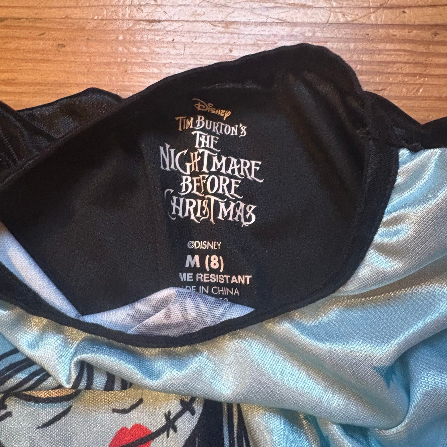 Disney Nightmare Before Christmas short sleeve long sleep dress SIZE 8