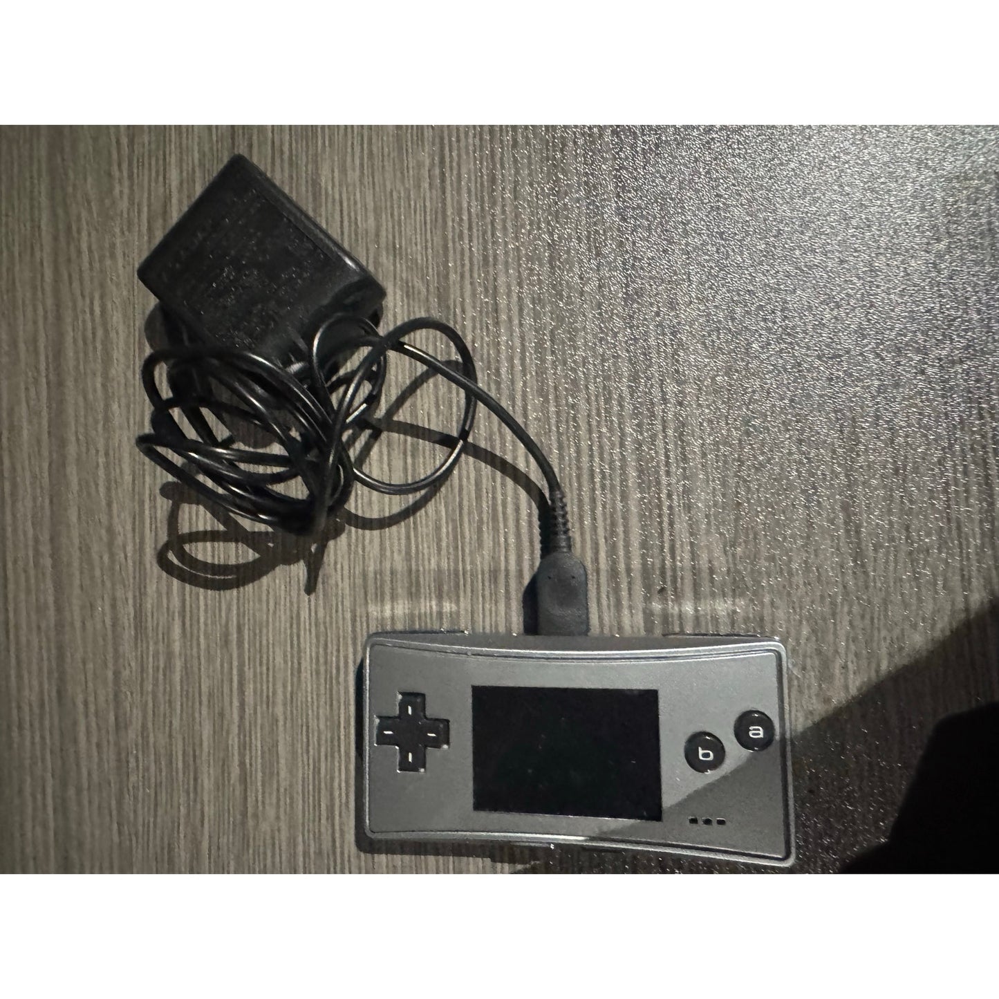 Nintendo Game Boy Micro Silver with AC Charger -- GOOD Condition - Tested
