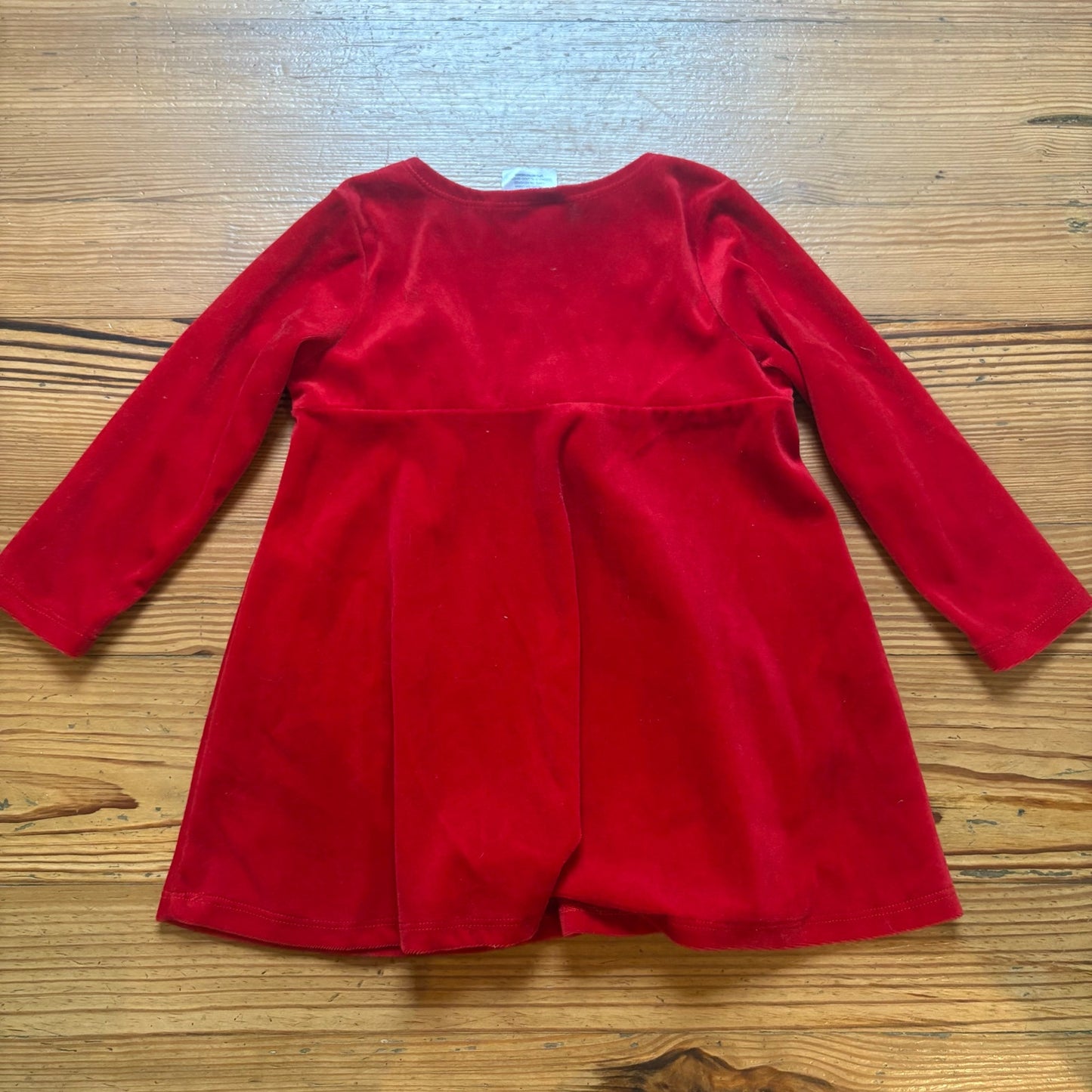 Bonnie Jean red velvet holiday Christmas snowman long sleeve shirt SIZE 4T
