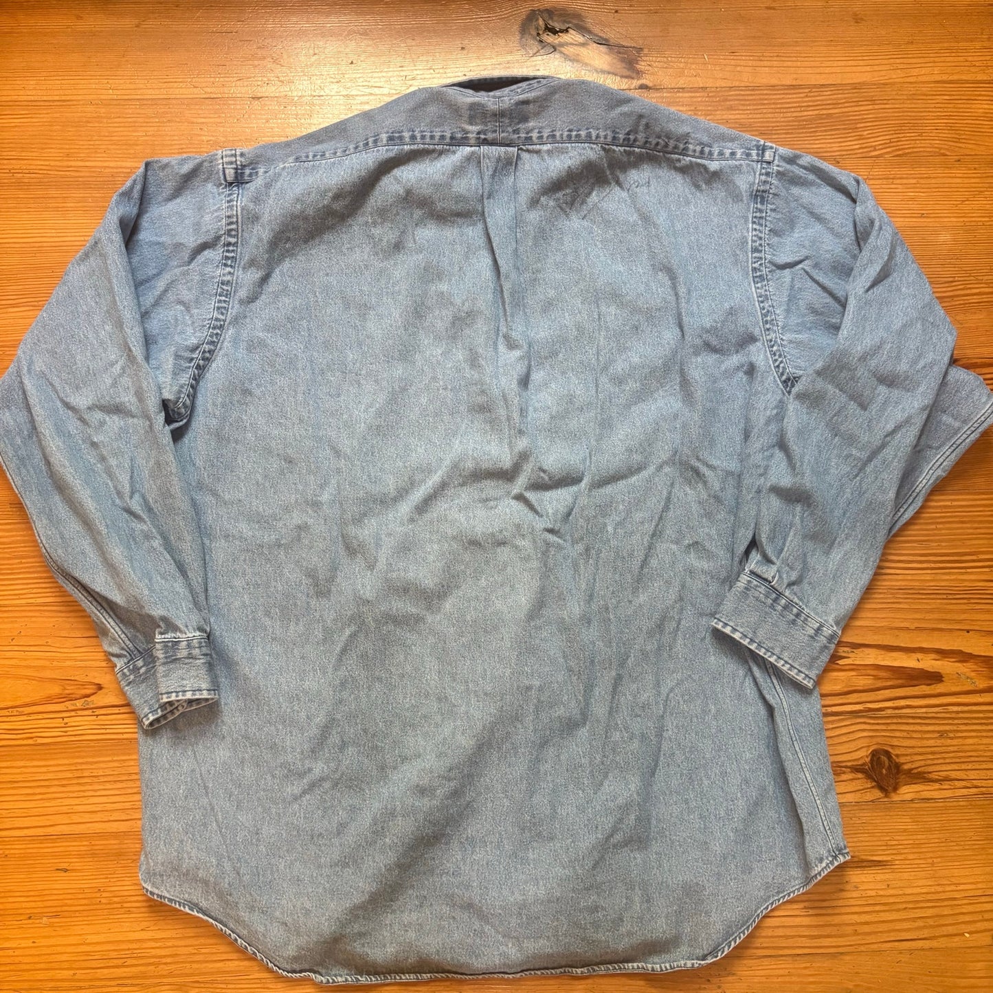 Ralph Lauren Blake blue denim long sleeve button up shirt SIZE XXXL