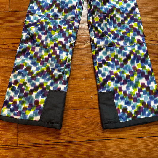 Arctix white purple blue multicolor youth snow pants SIZE XL
