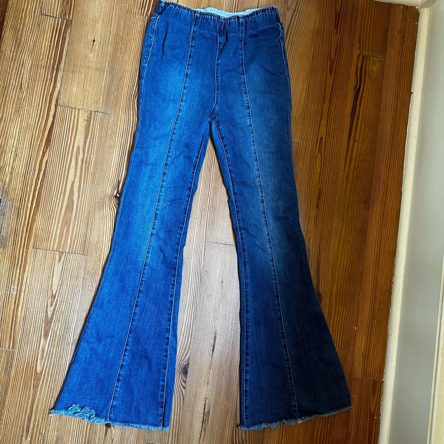 Ashley Mason medium wash high rise flare jeans SIZE 5