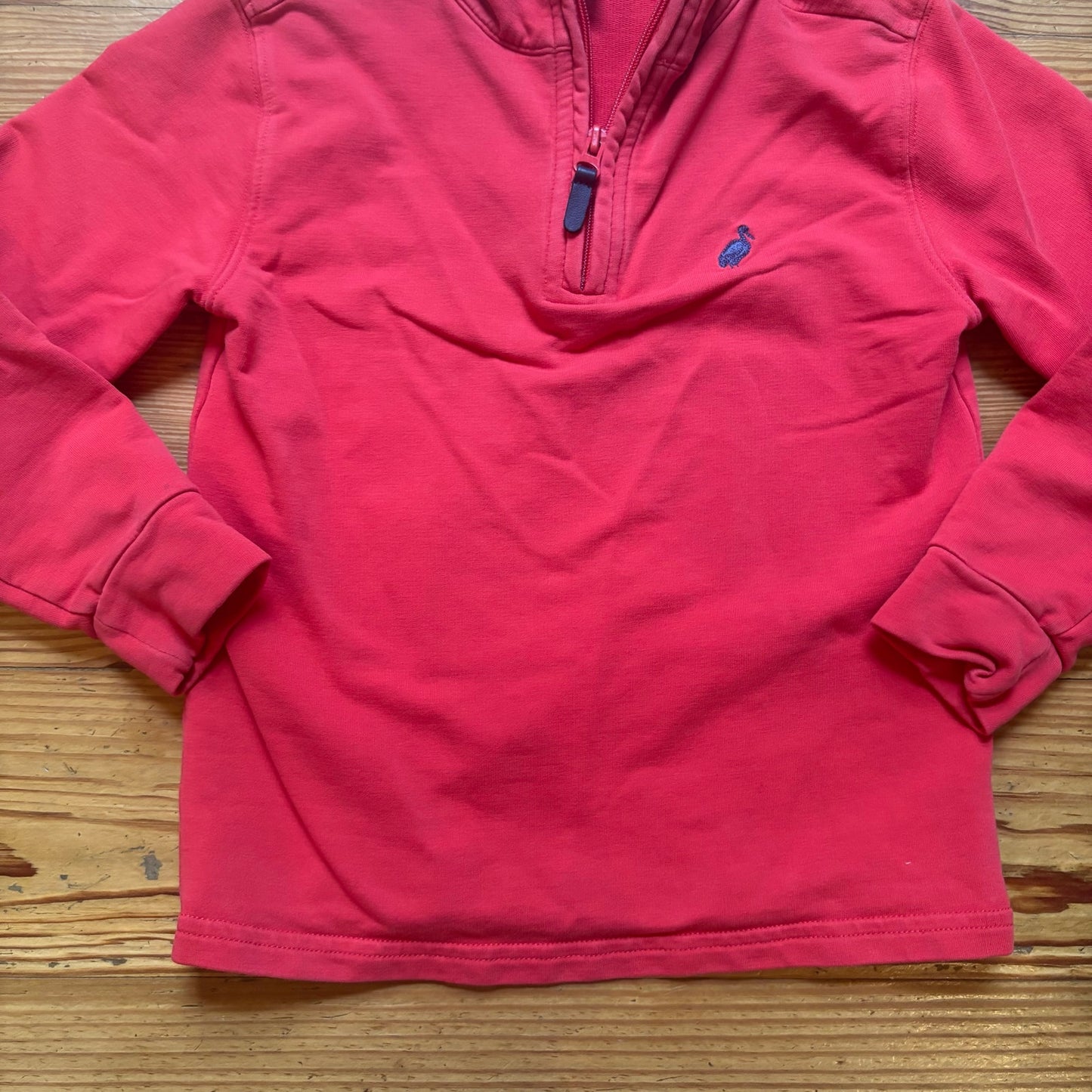 The Beaufort Bonnet Company red quarter zip boys sweater SIZE 5