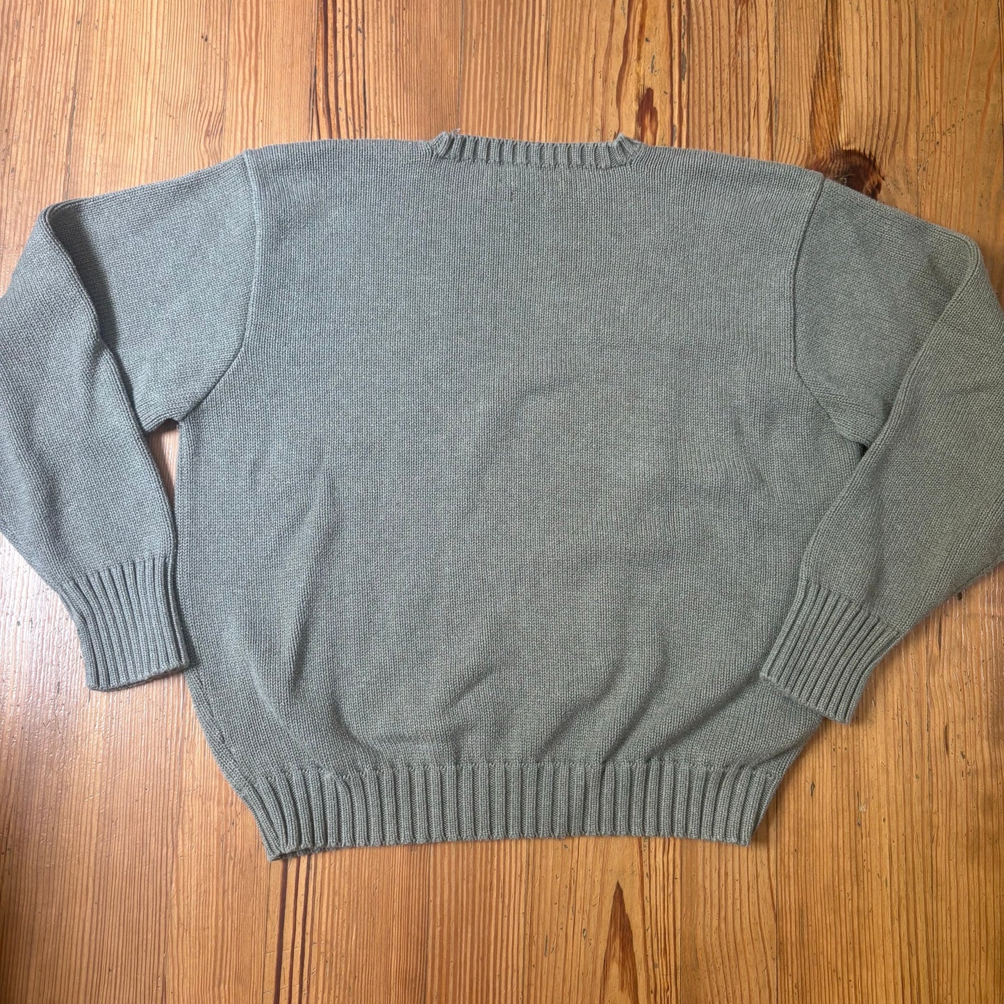Polo Ralph Lauren taupe brown knit crew sweater SIZE XL