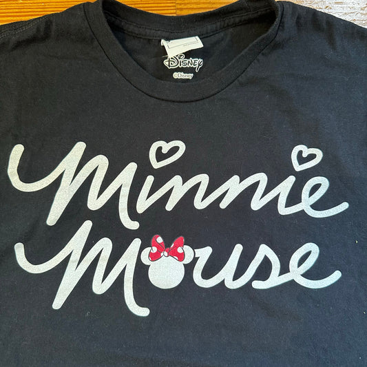 Disney Minnie Mouse black short sleeve shirt SIZE S