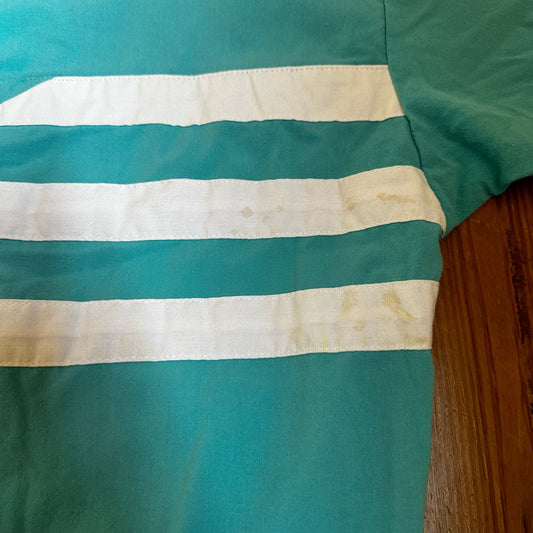 Lavon vintage 90s teal white short sleeve polo SIZE L