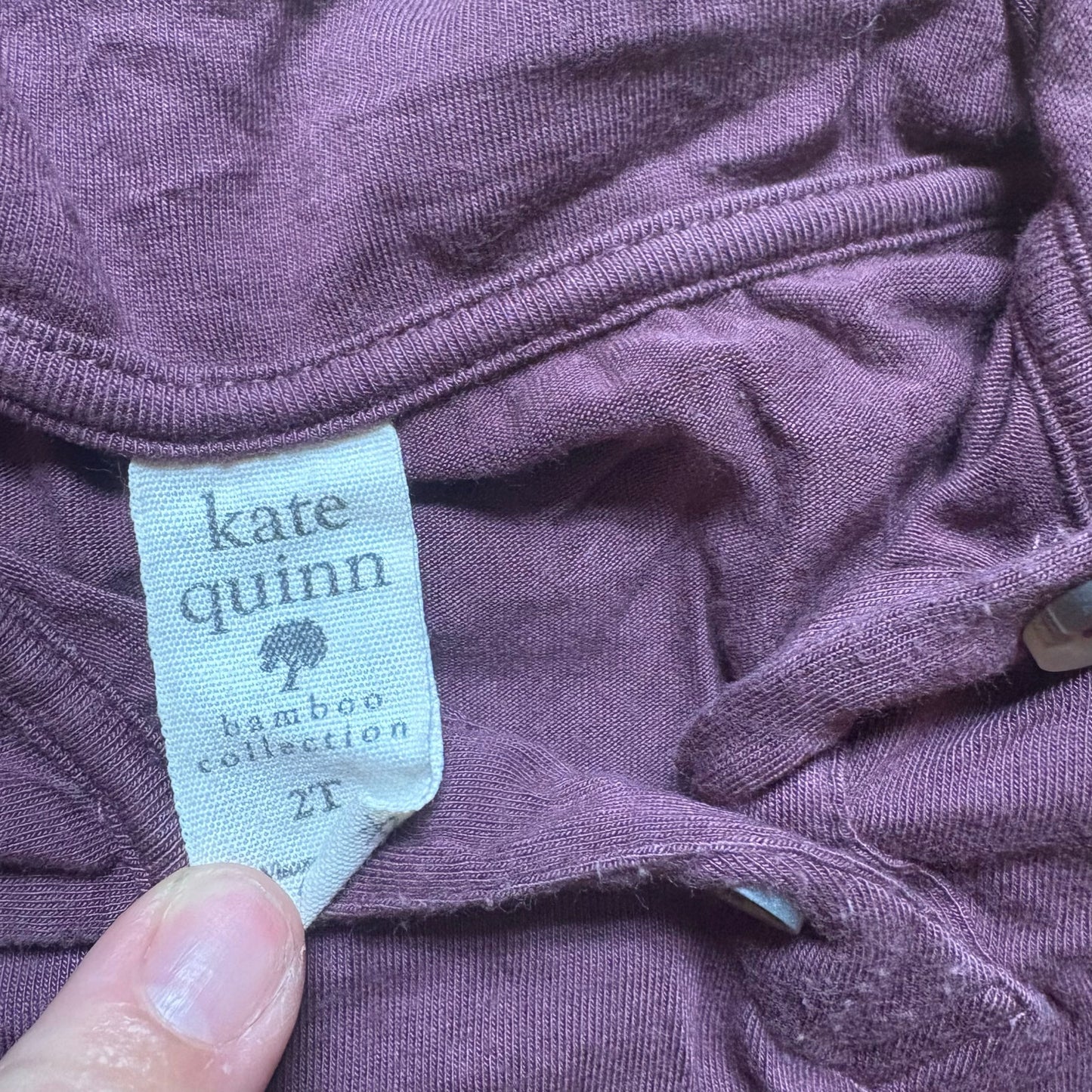 Kate Quinn dark purple long sleeve high neck girls dress SIZE 2T
