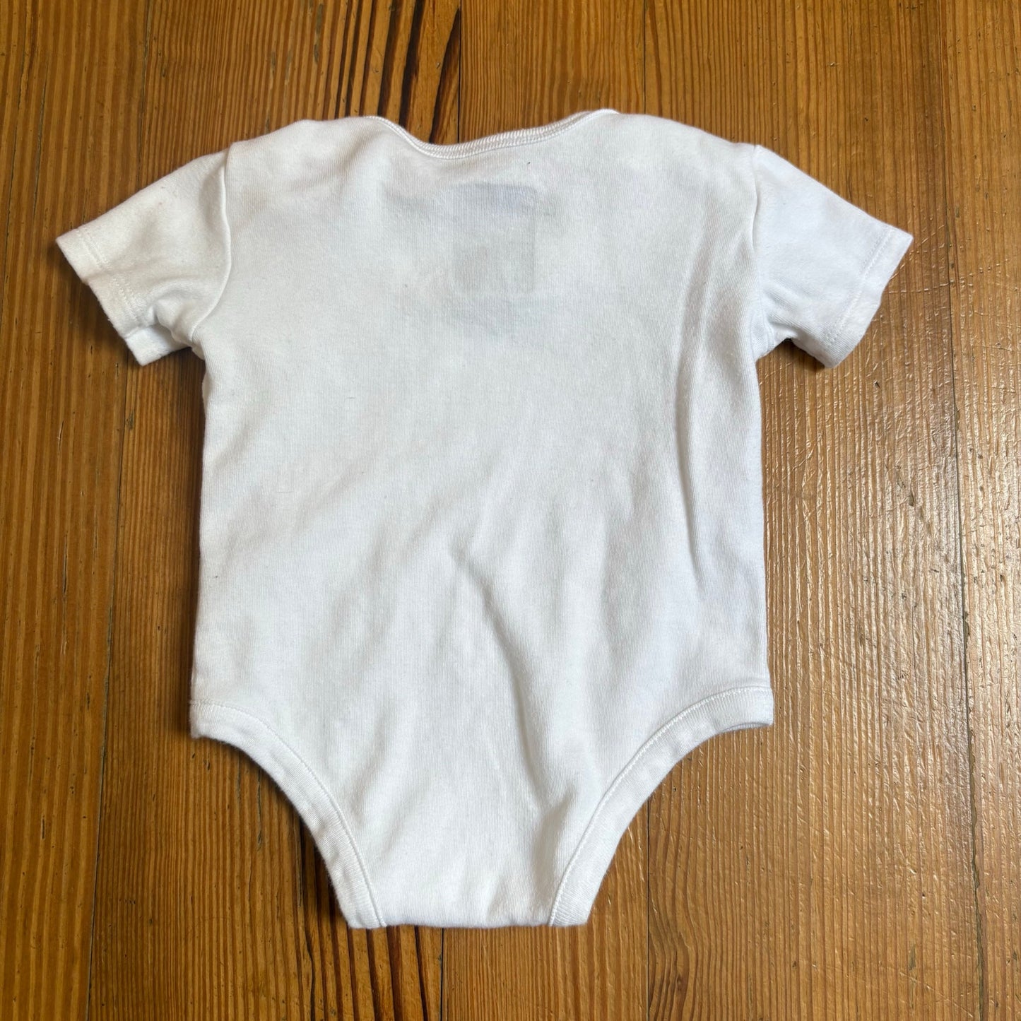 Nike white baseball logo short sleeve cotton one piece SIZE 0-3M